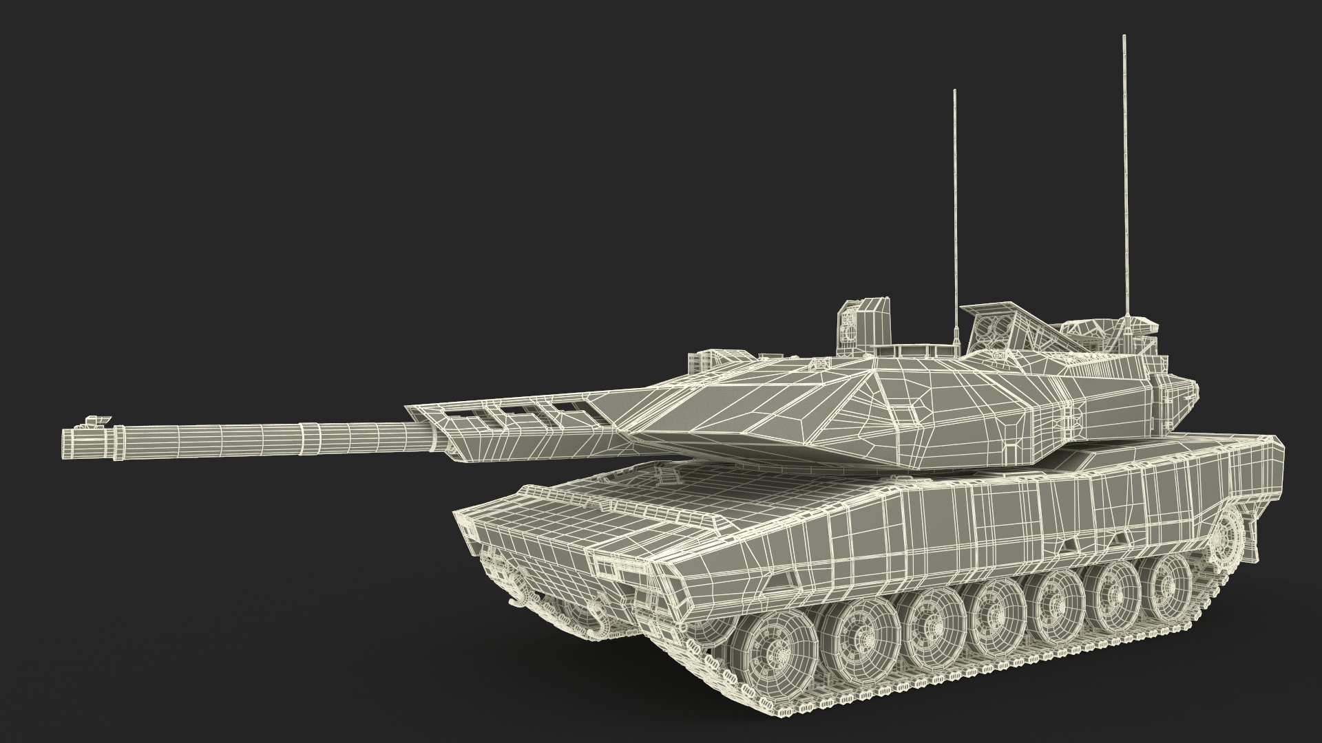 3D Rheinmetall Panther KF51 Main Battle Tank