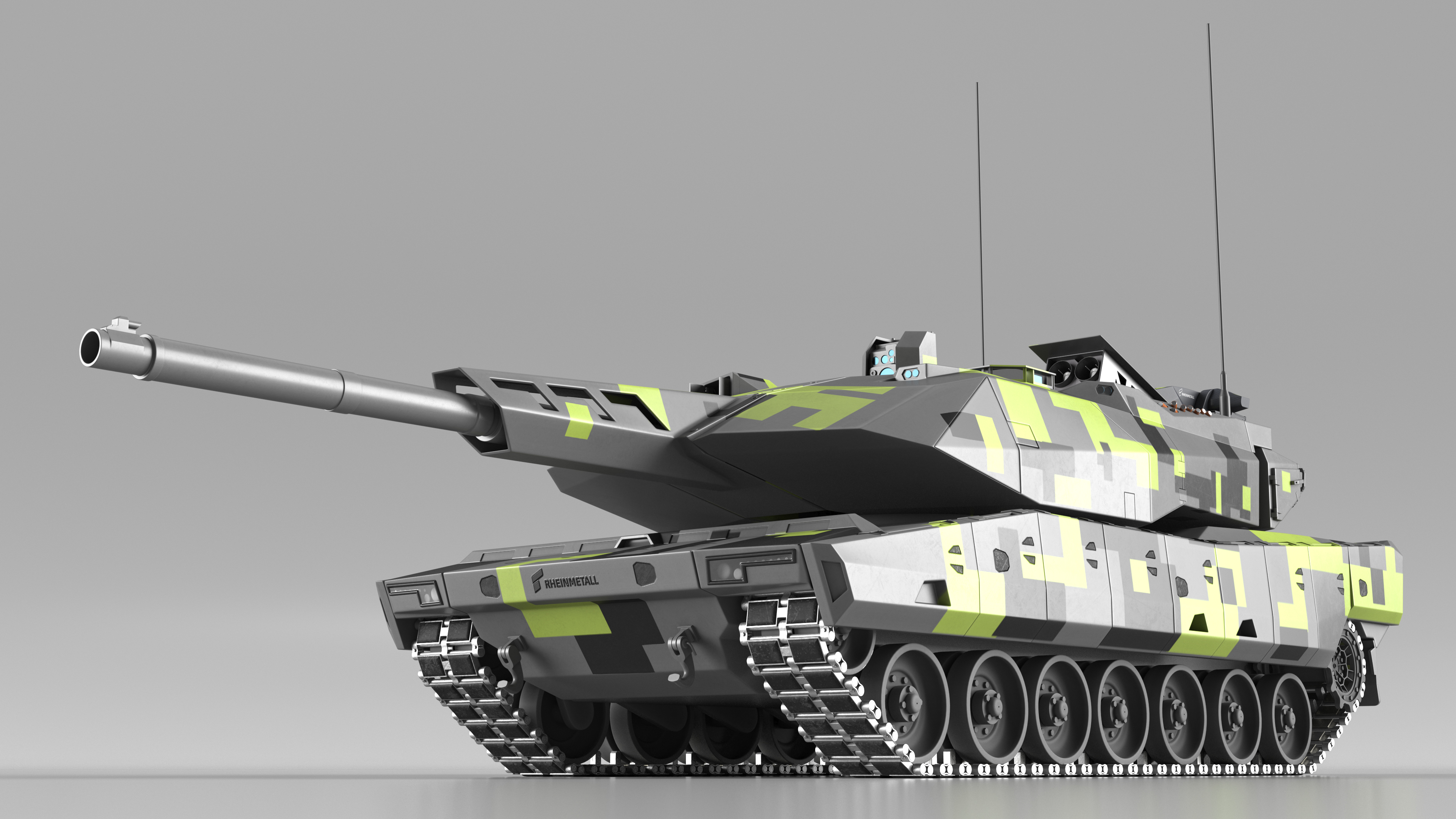 3D Rheinmetall Panther KF51 Main Battle Tank