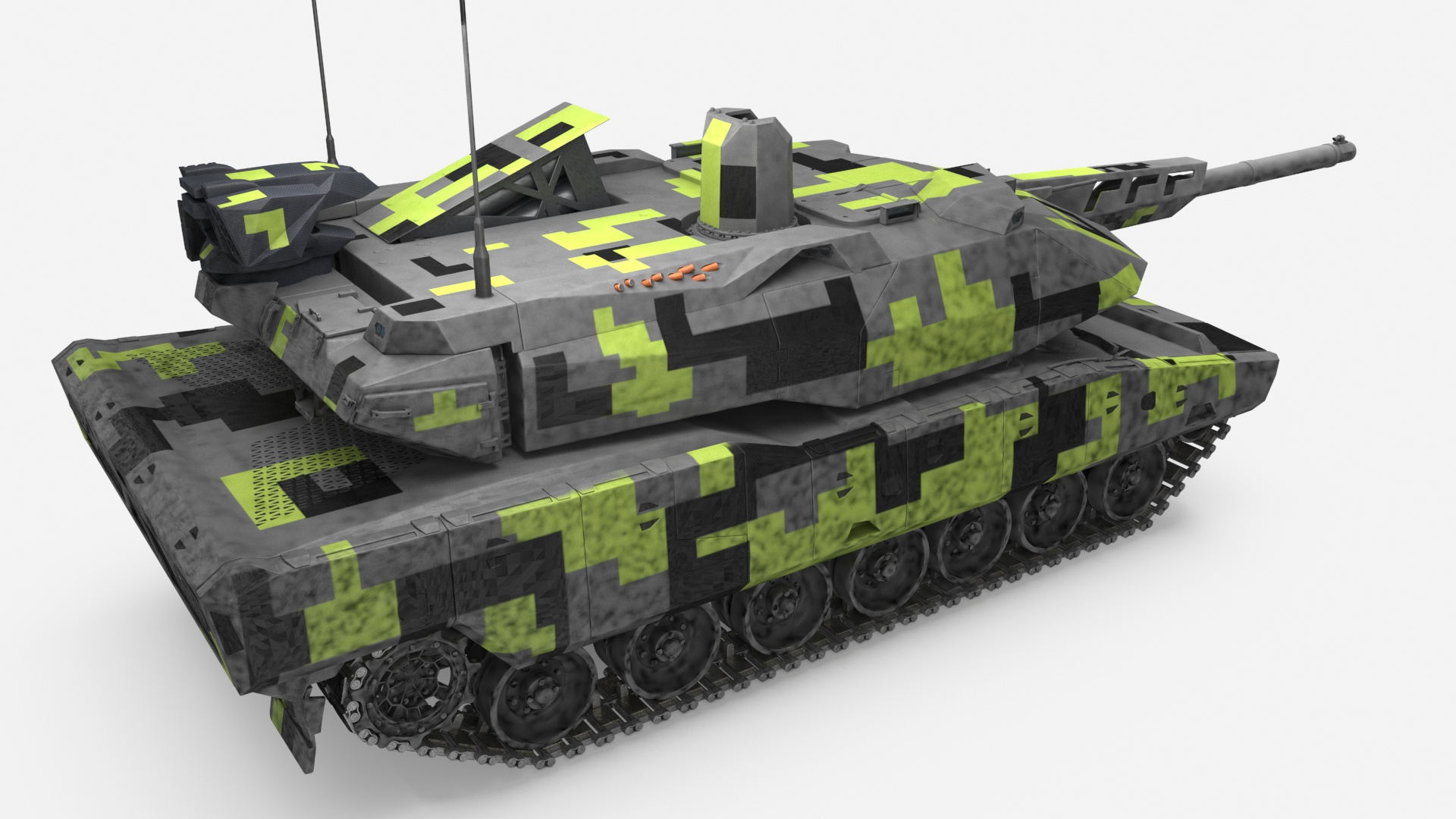 3D Rheinmetall Panther KF51 Main Battle Tank