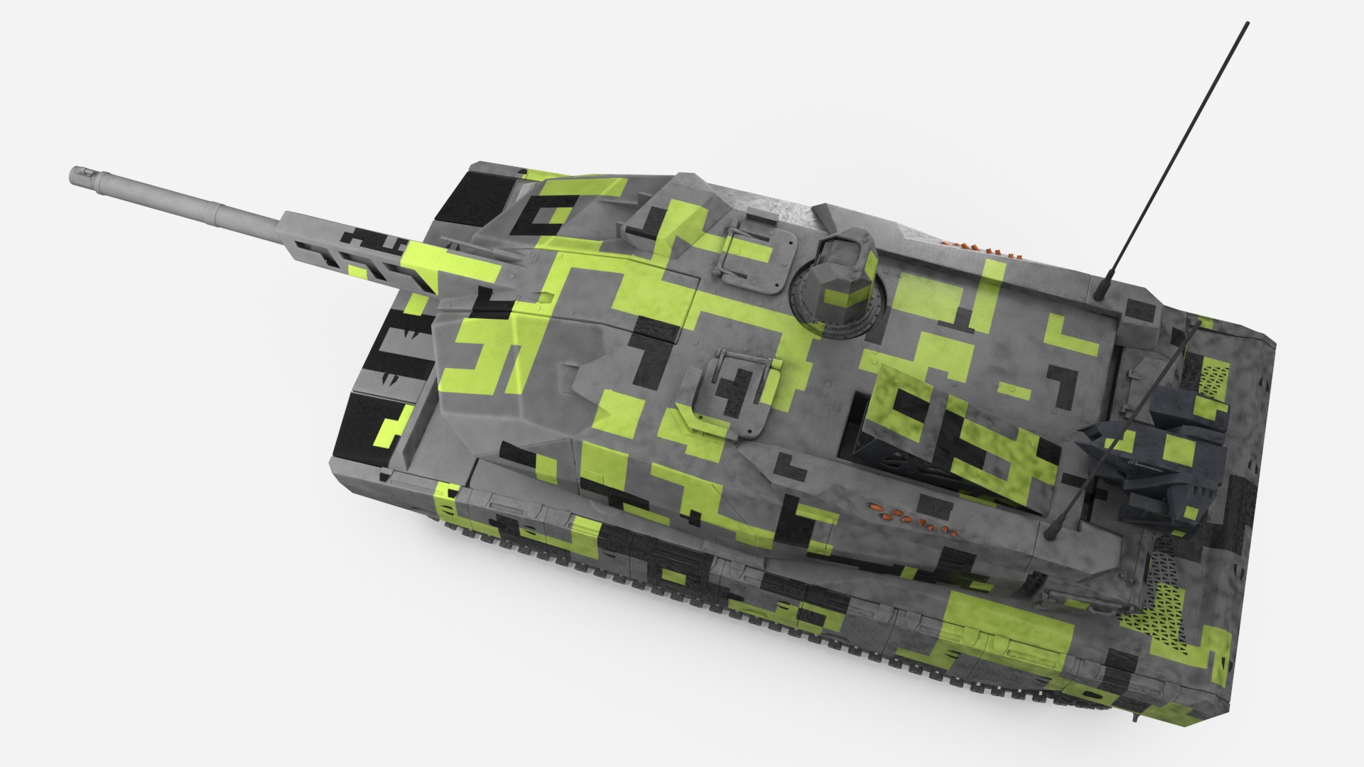 3D Rheinmetall Panther KF51 Main Battle Tank