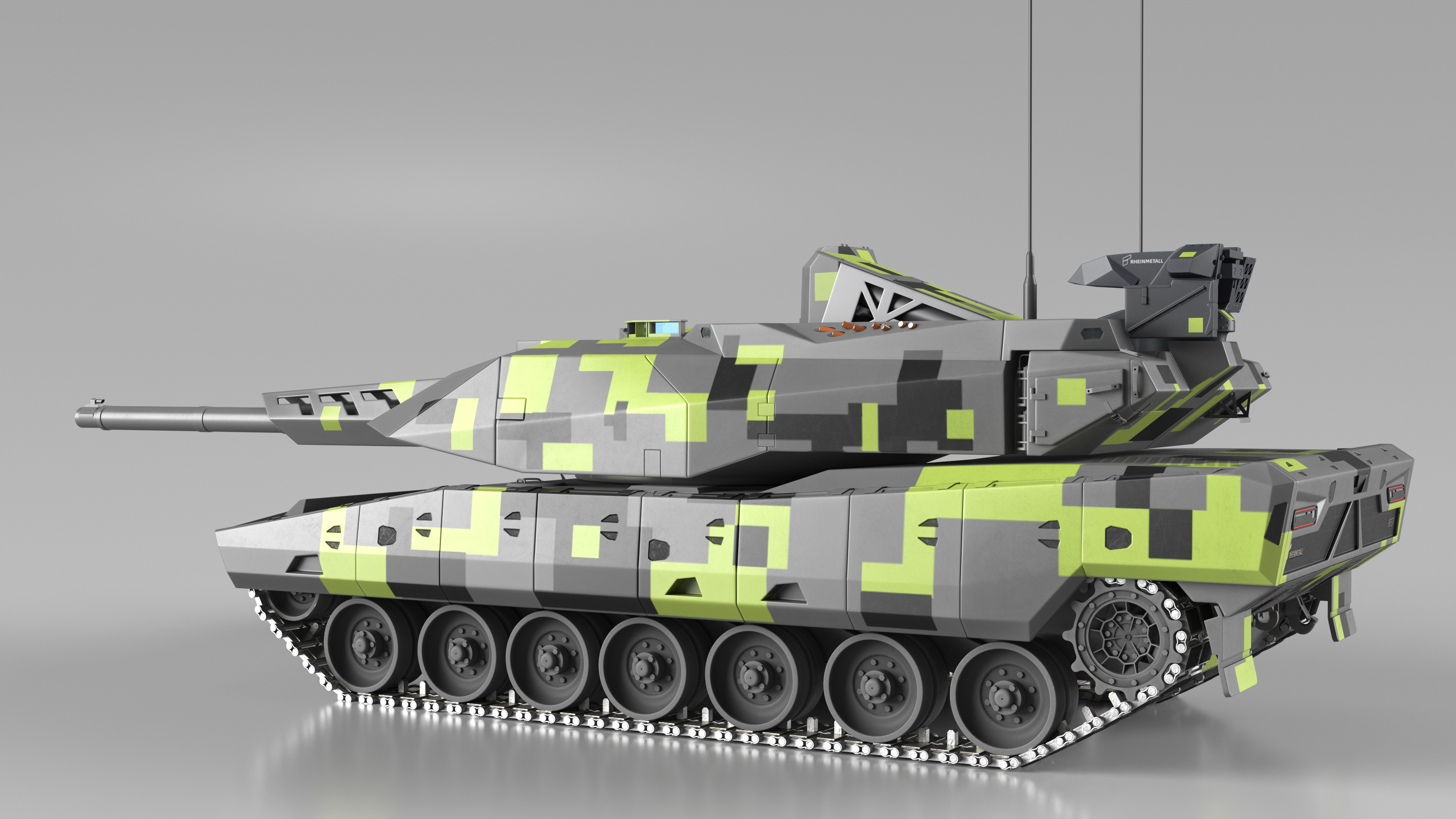 3D Rheinmetall Panther KF51 Main Battle Tank