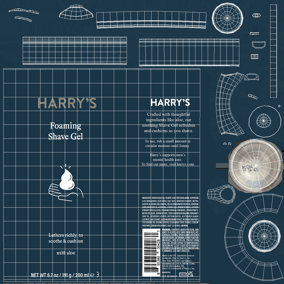 Shaving Cream Harry 3D model
