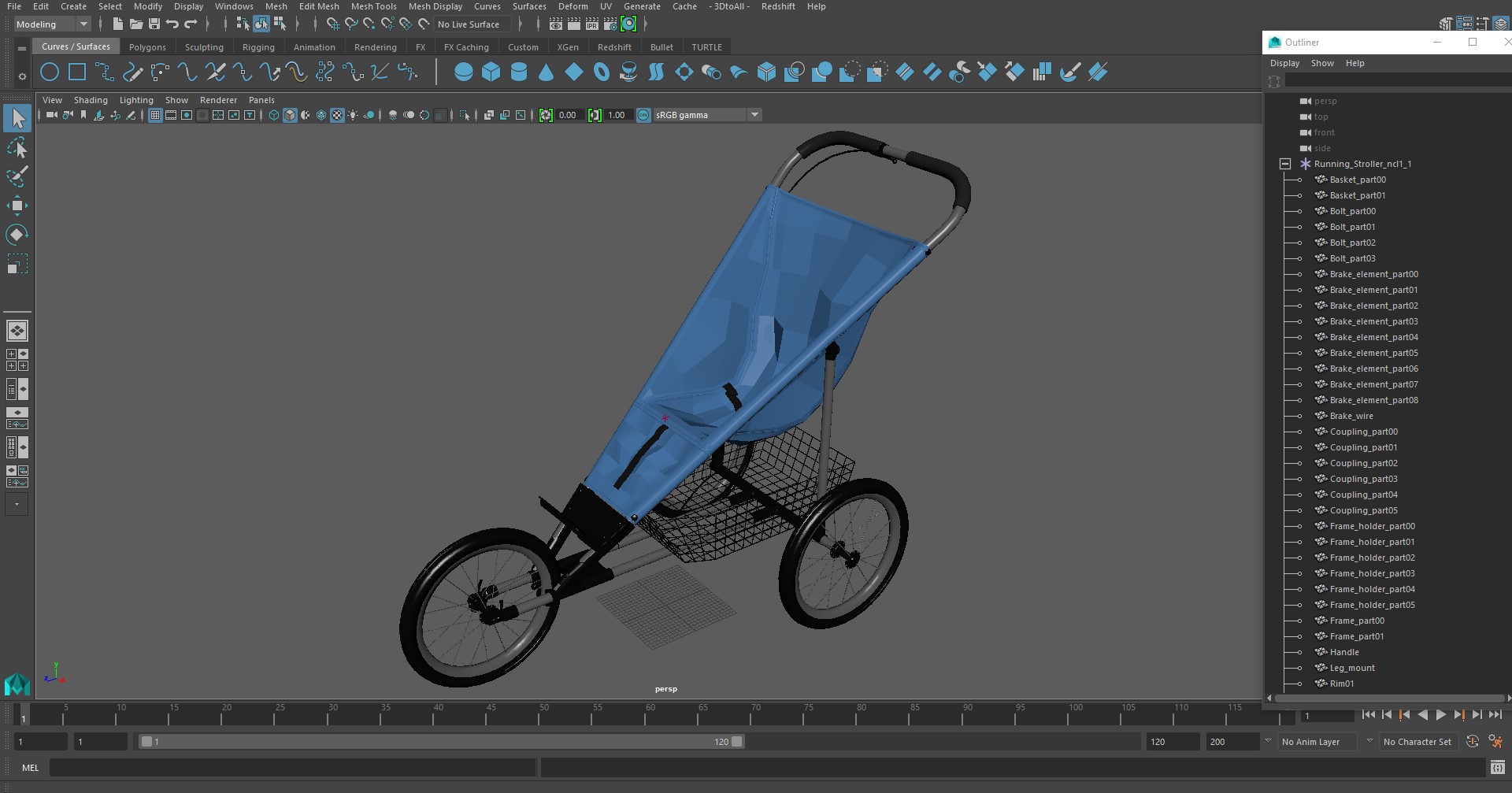 3D Running Stroller