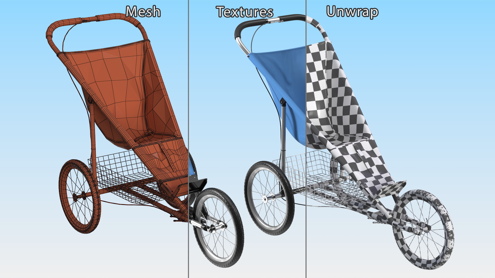 3D Running Stroller