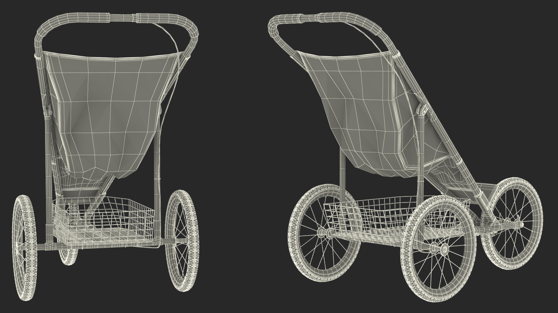3D Running Stroller