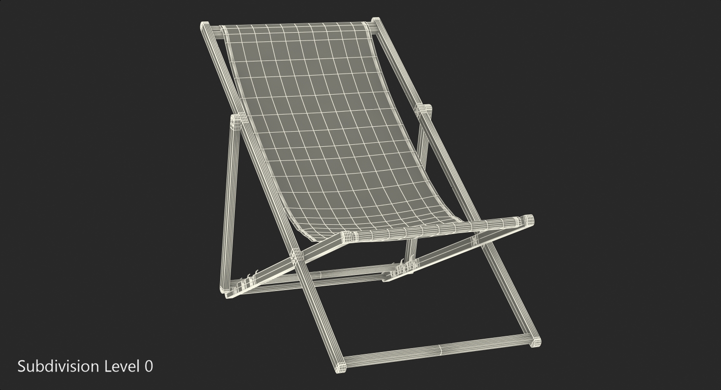 3D model Sling or Beach Chair