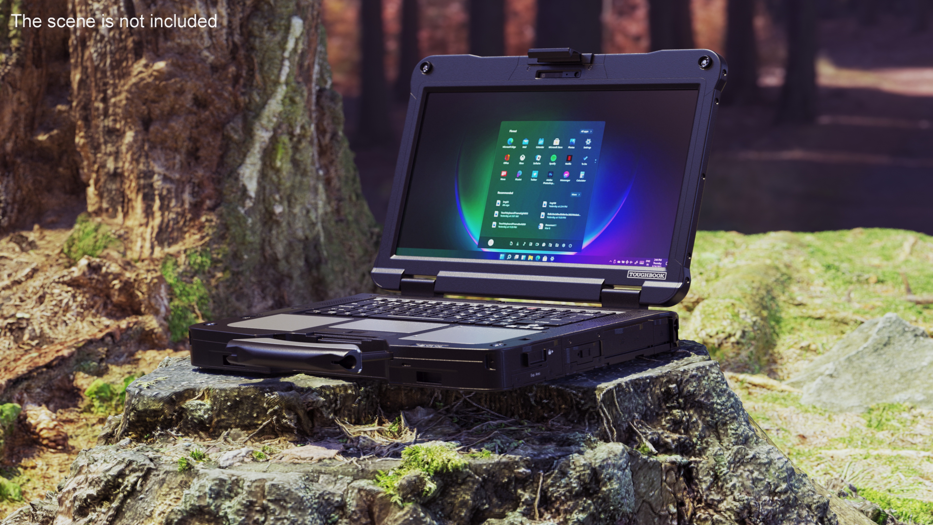 3D model Panasonic Toughbook-40 Shockproof Laptop