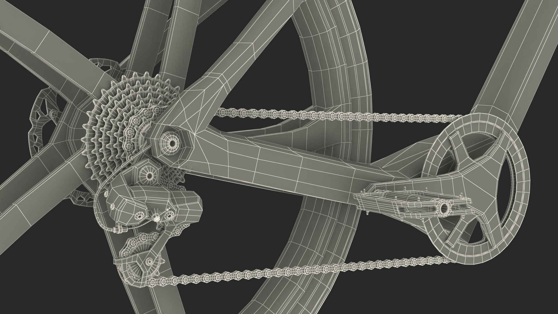 Superstrata E Carbon Electric Bicycle Rigged 3D model