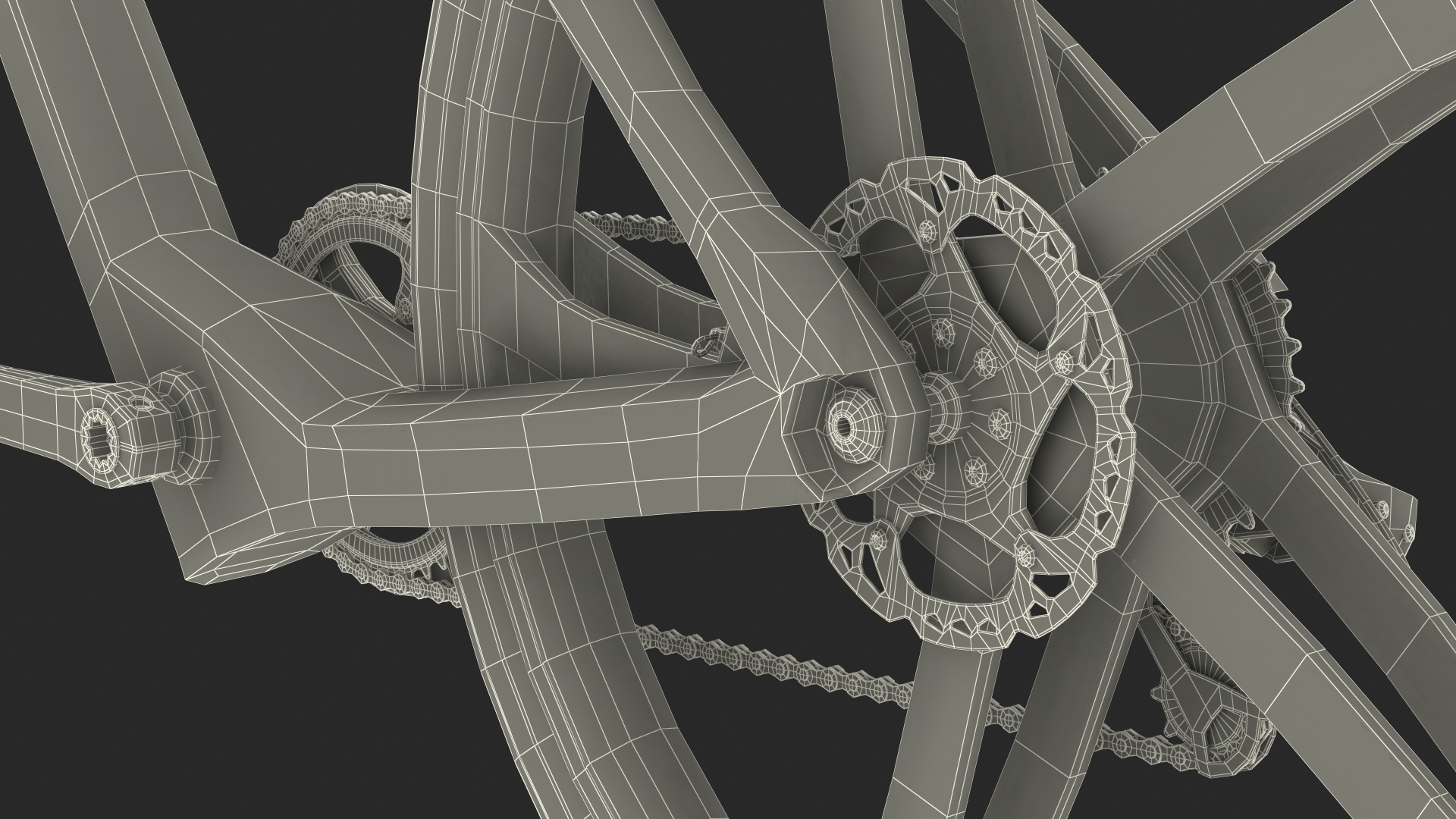 Superstrata E Carbon Electric Bicycle Rigged 3D model