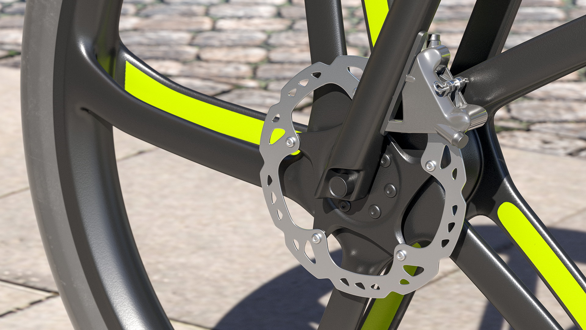 Superstrata E Carbon Electric Bicycle Rigged 3D model