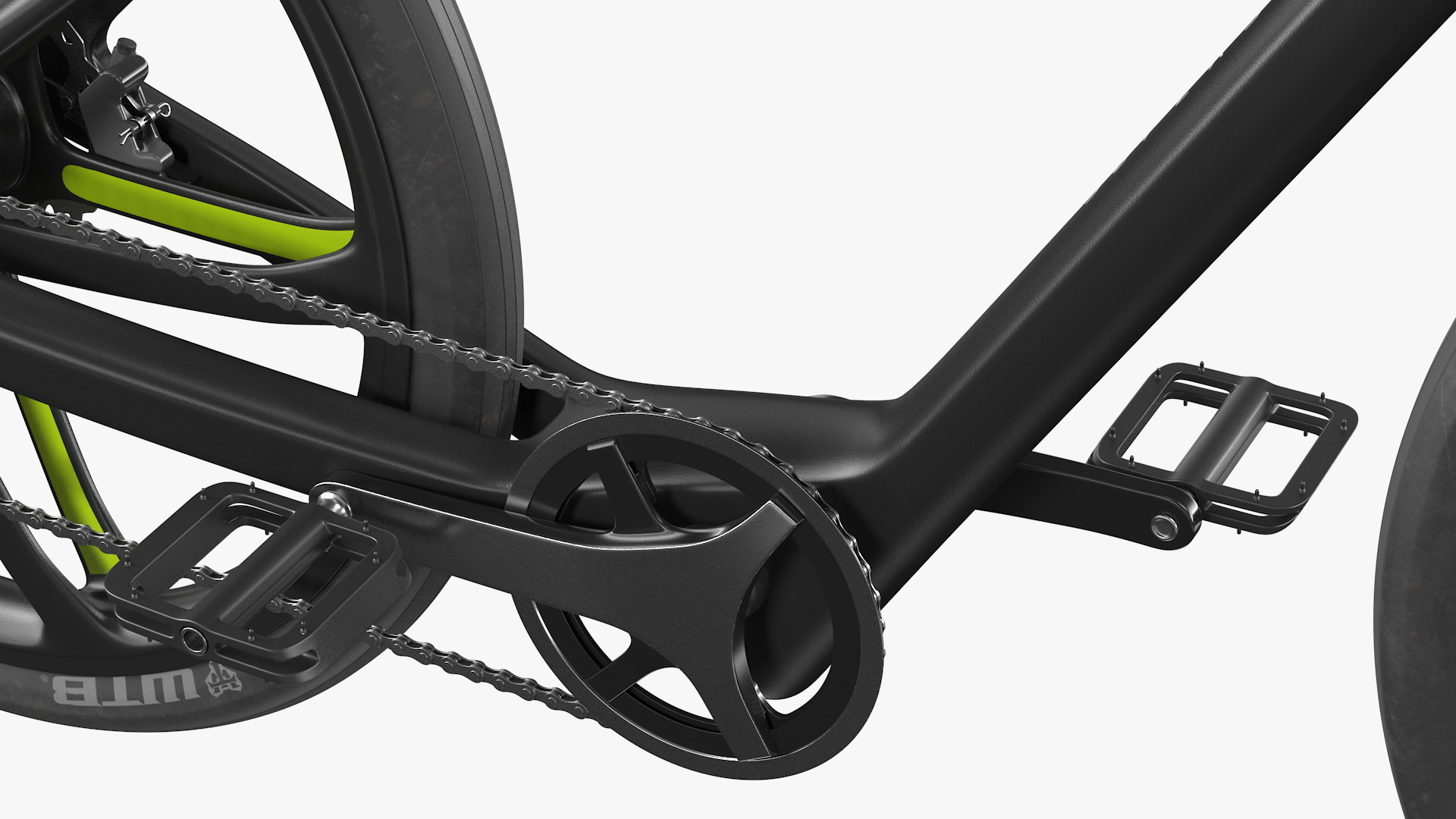 Superstrata E Carbon Electric Bicycle Rigged 3D model