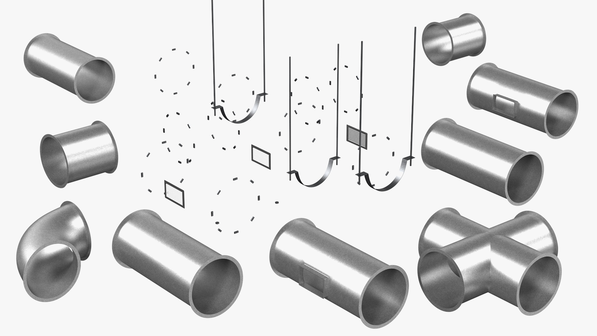 3D Aluminium Air Conditioning Duct