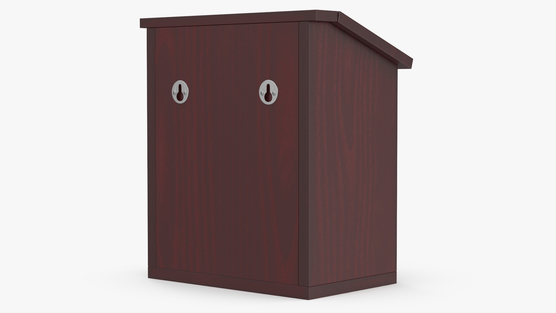 3D Red Wood Locking Suggestion Box with Card