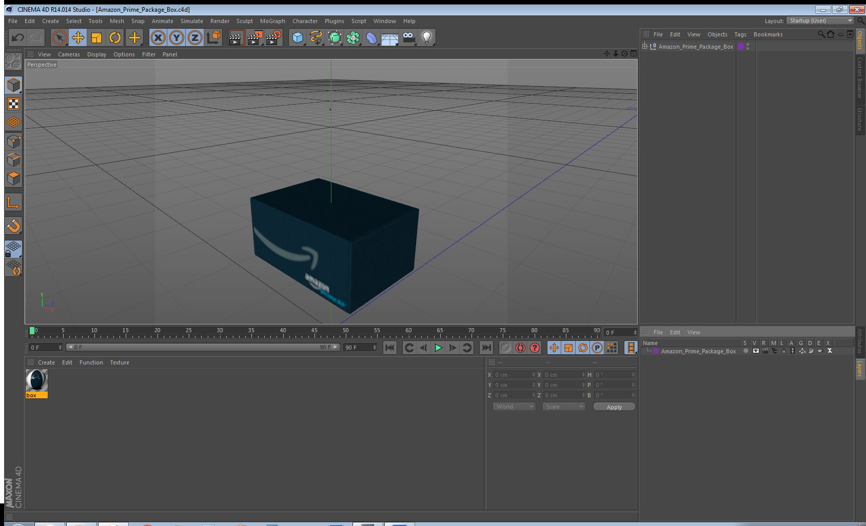 Amazon Prime Package Box 3D model