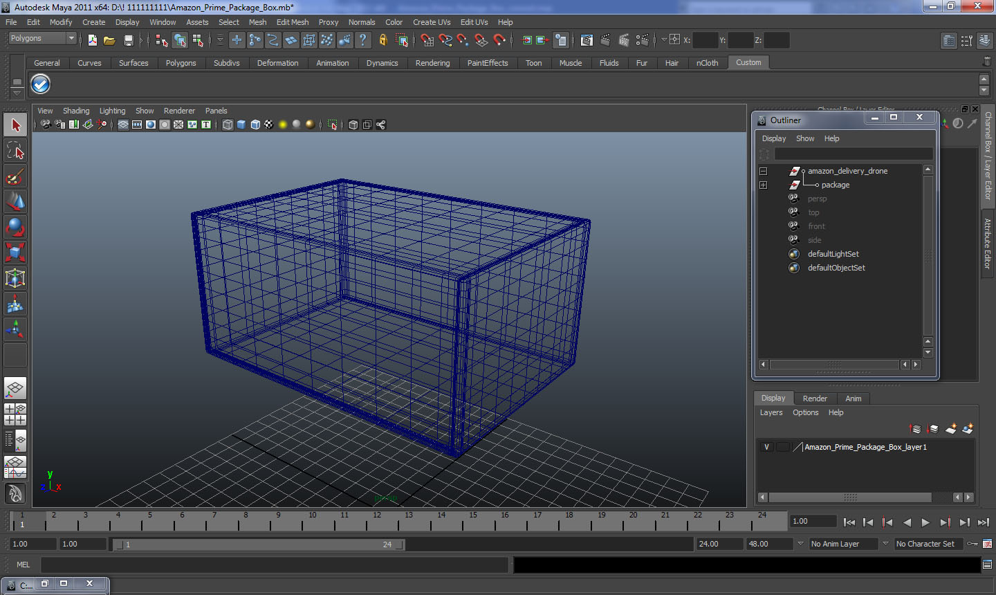 Amazon Prime Package Box 3D model