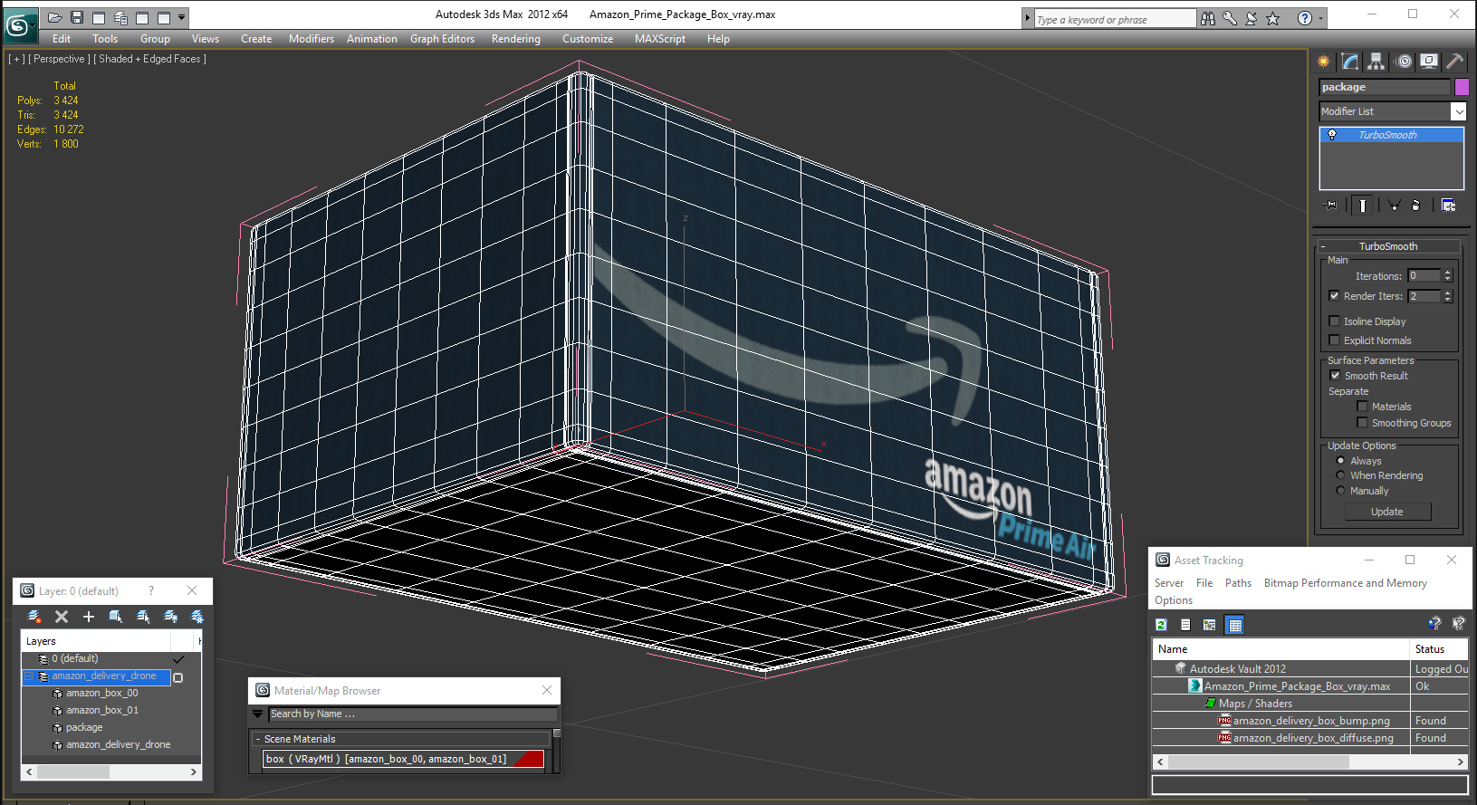 Amazon Prime Package Box 3D model