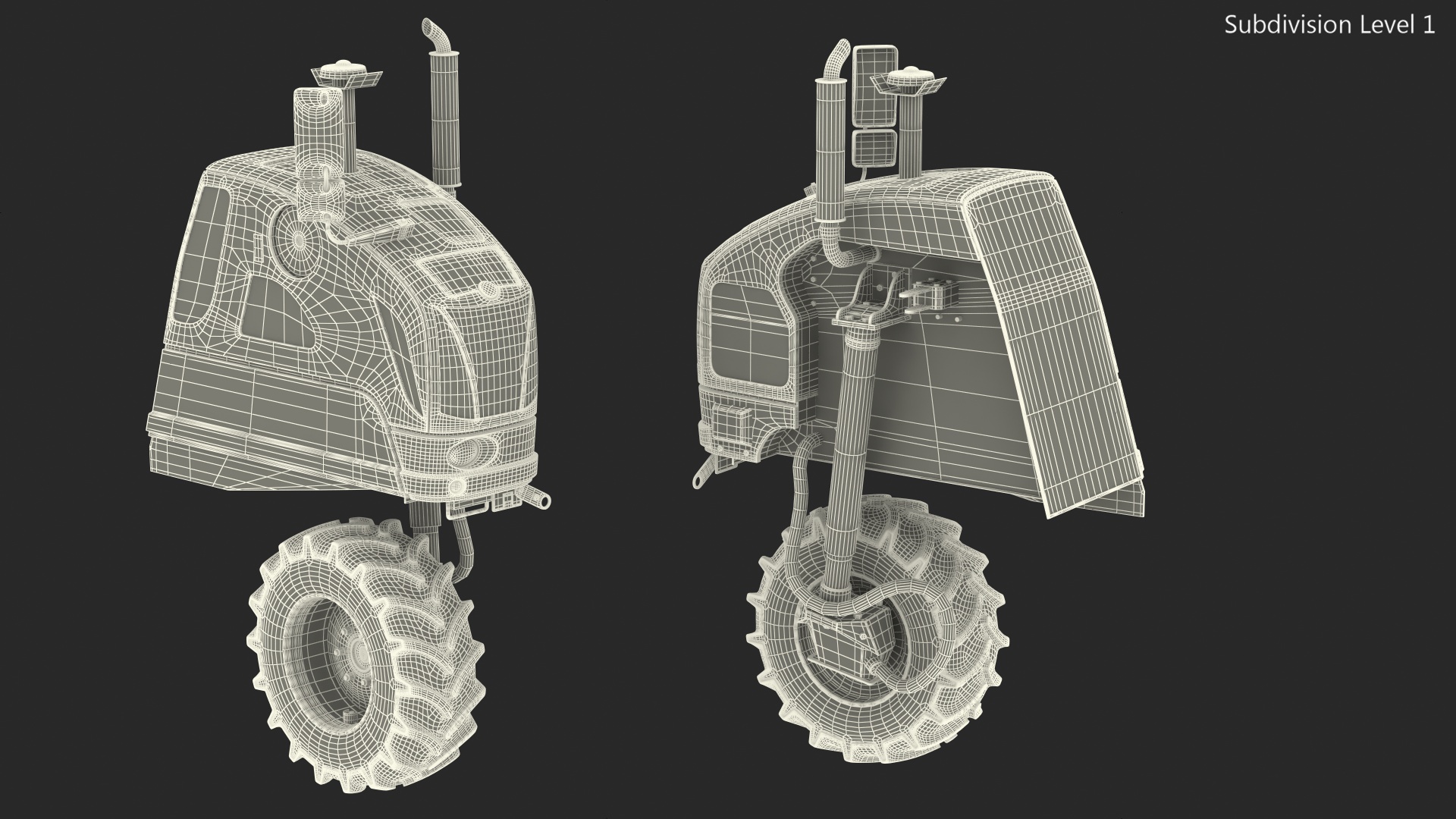 Harvester Vehicle Part 3D