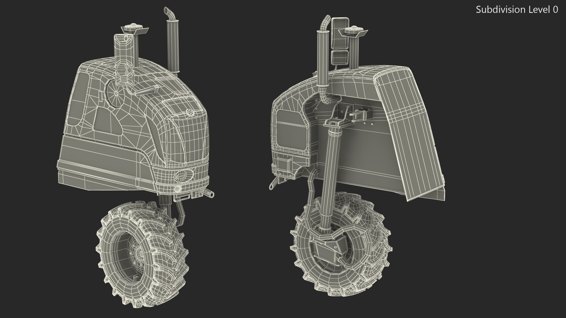 Harvester Vehicle Part 3D