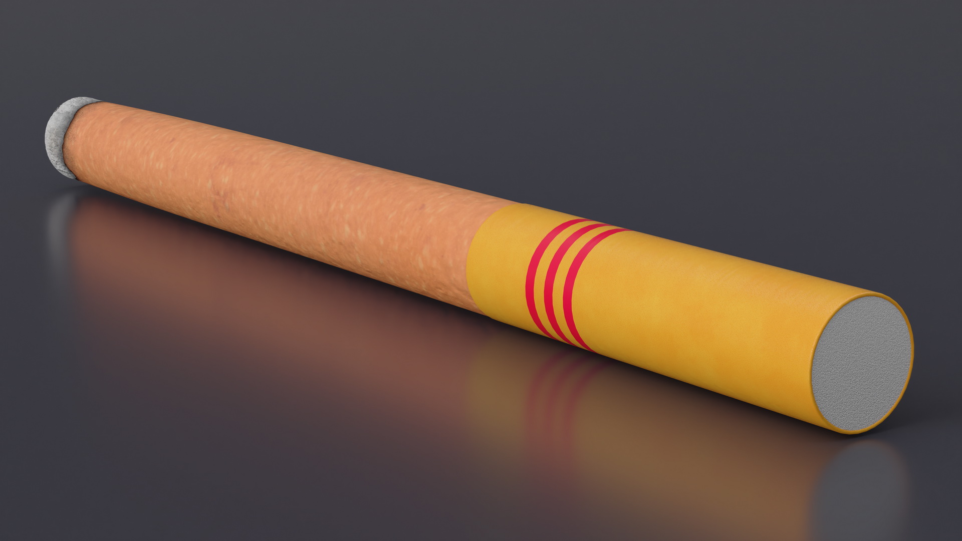 3D model Lighted Cigar with Filter