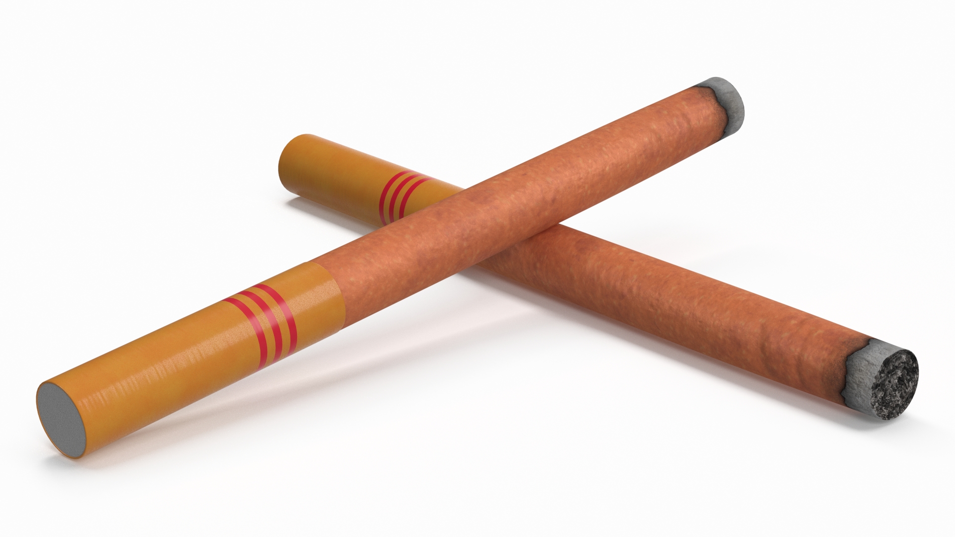 3D model Lighted Cigar with Filter