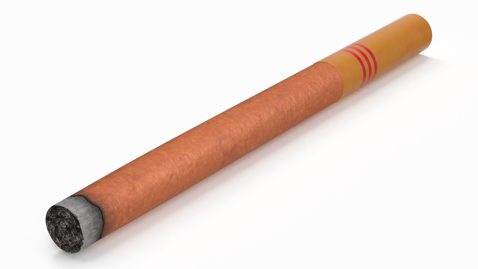 3D model Lighted Cigar with Filter