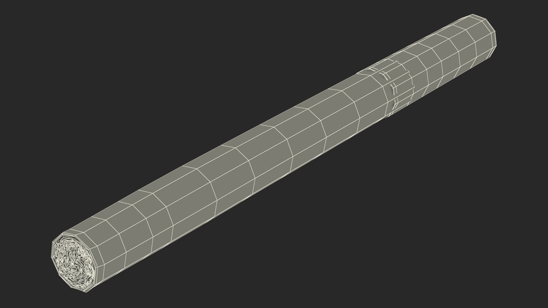 3D model Lighted Cigar with Filter