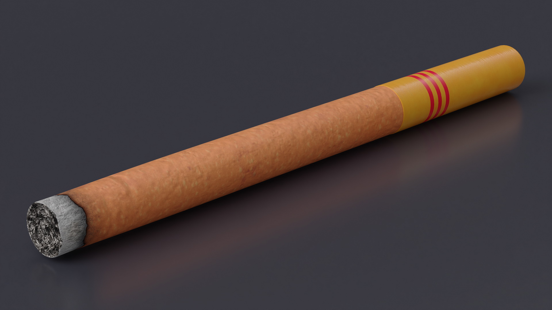 3D model Lighted Cigar with Filter