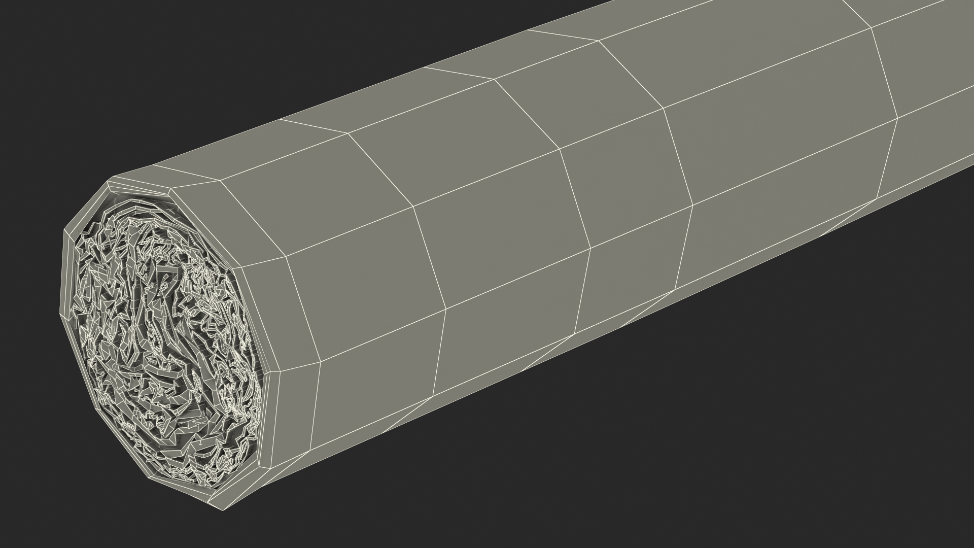 3D model Lighted Cigar with Filter