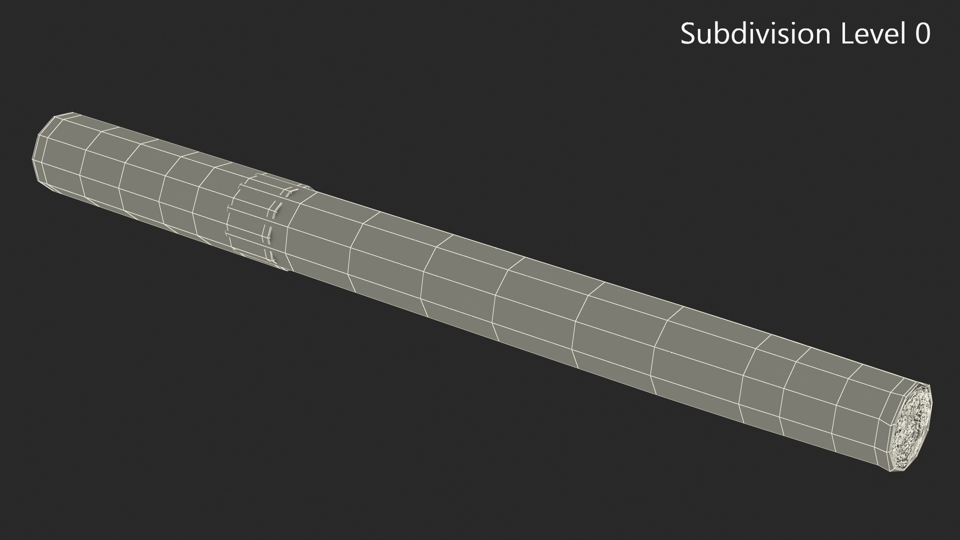 3D model Lighted Cigar with Filter