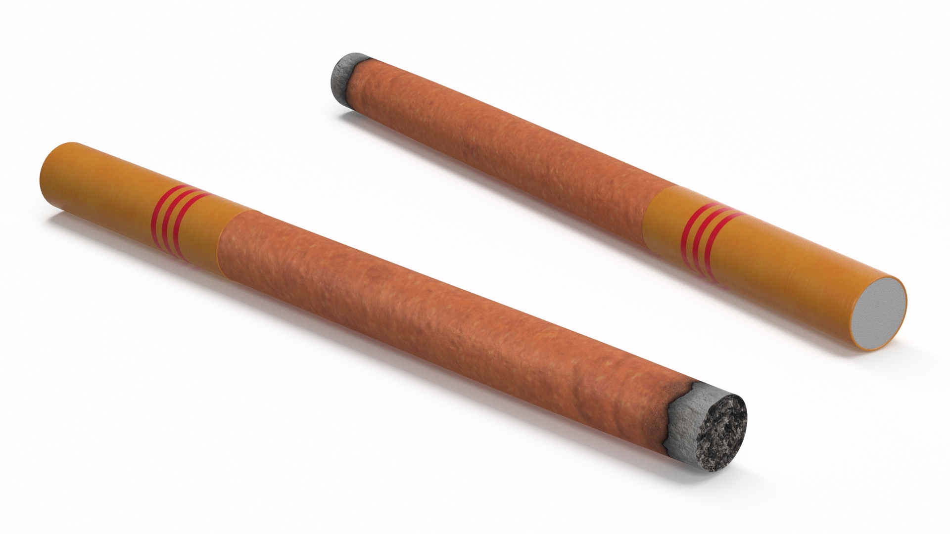 3D model Lighted Cigar with Filter