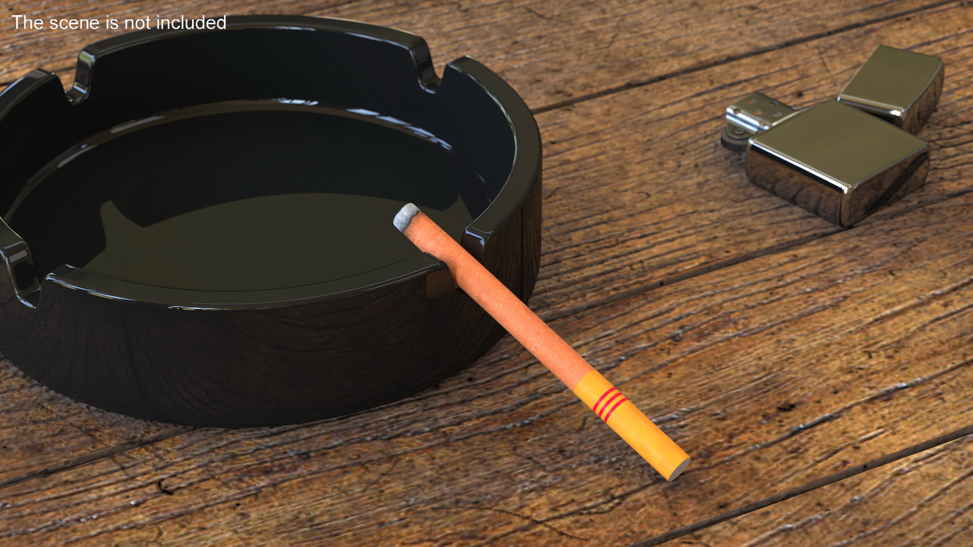 3D model Lighted Cigar with Filter