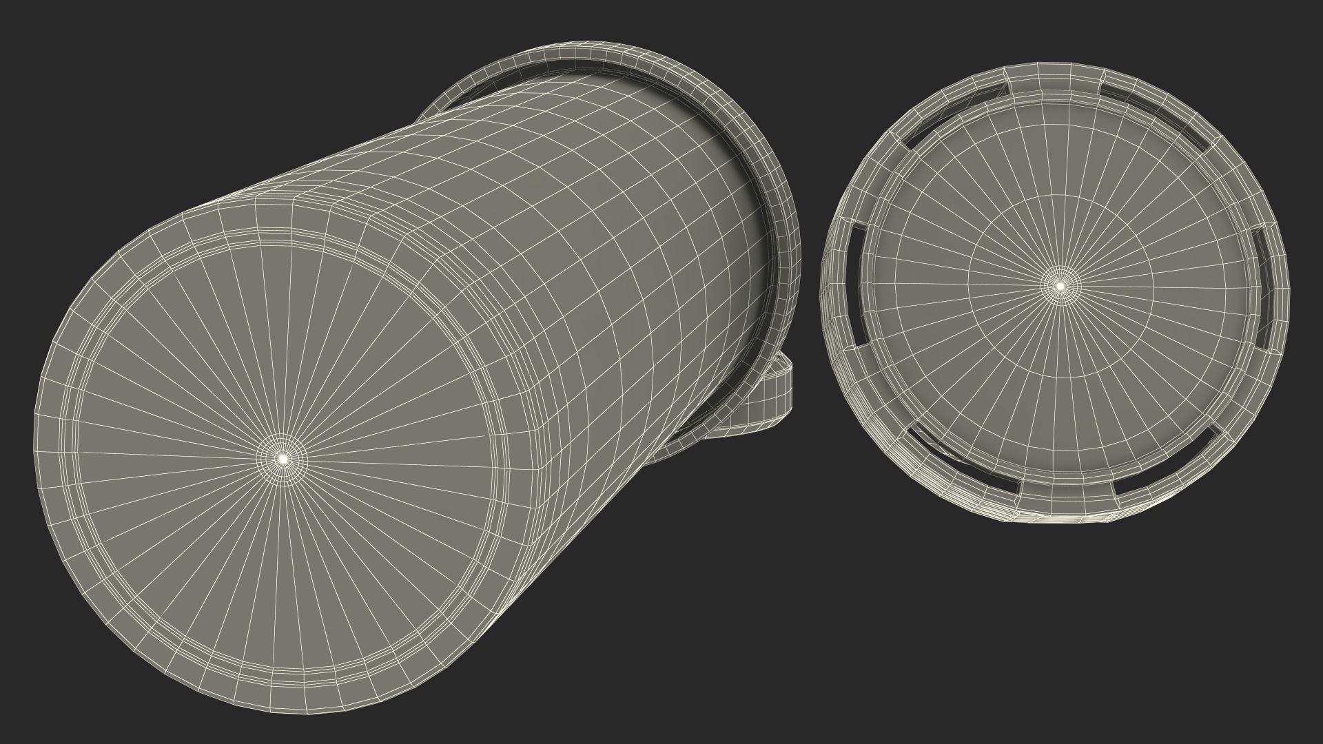 Aspirine Tube Package 10 Tabs Open 3D model
