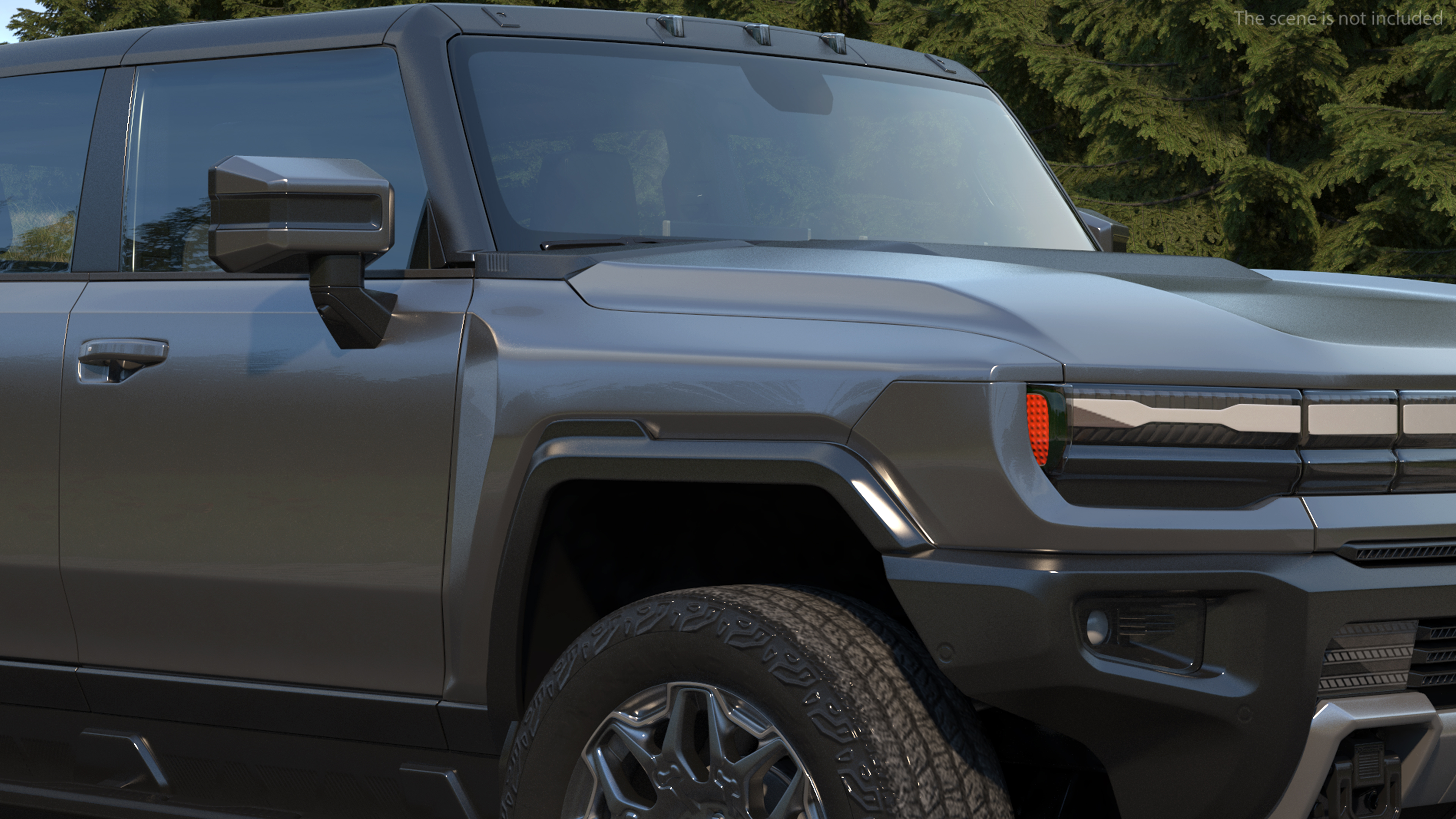 3D model Electric Off-Road Vehicle SUV Black