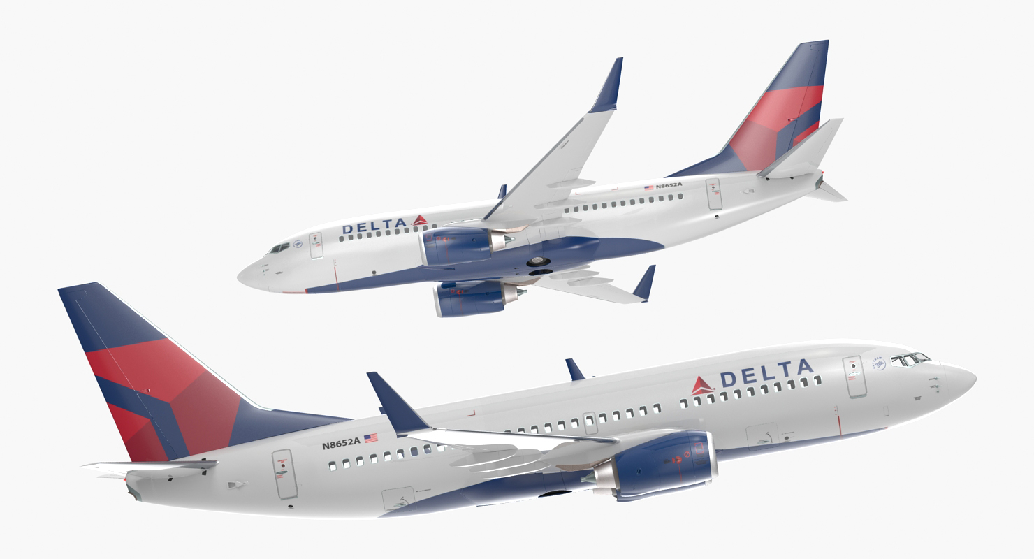 3D model Boeing 737 700 Delta Air Lines