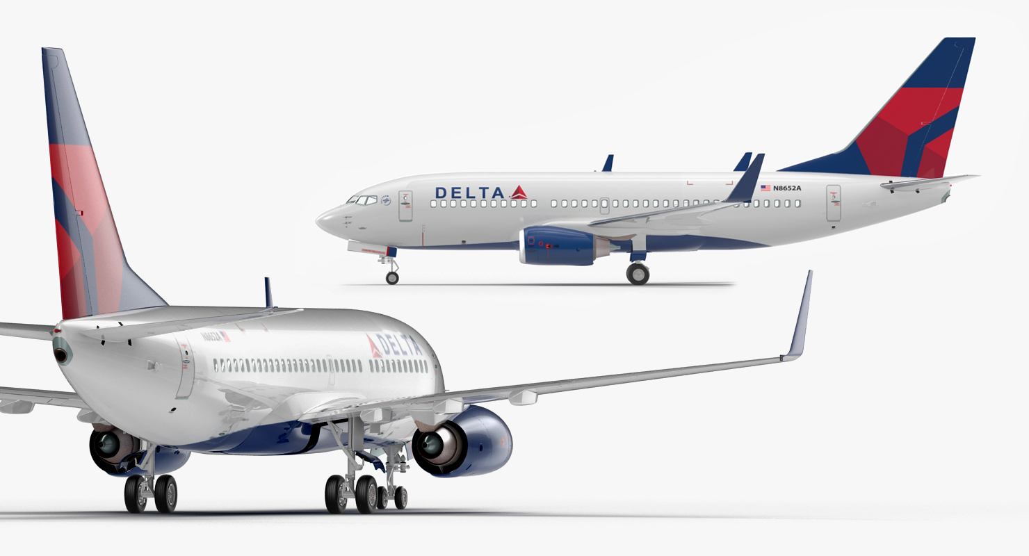 3D model Boeing 737 700 Delta Air Lines