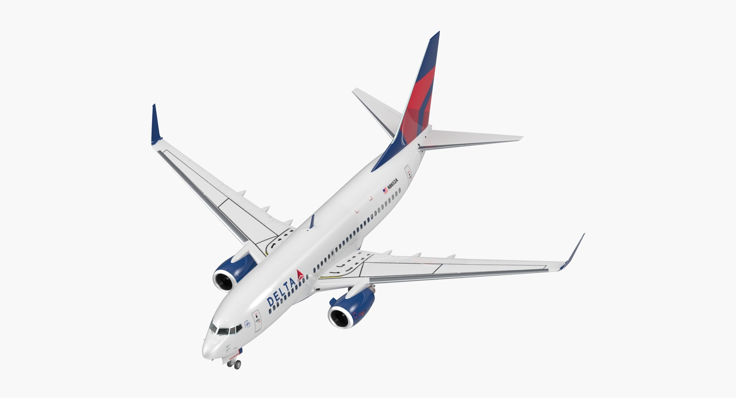 3D model Boeing 737 700 Delta Air Lines