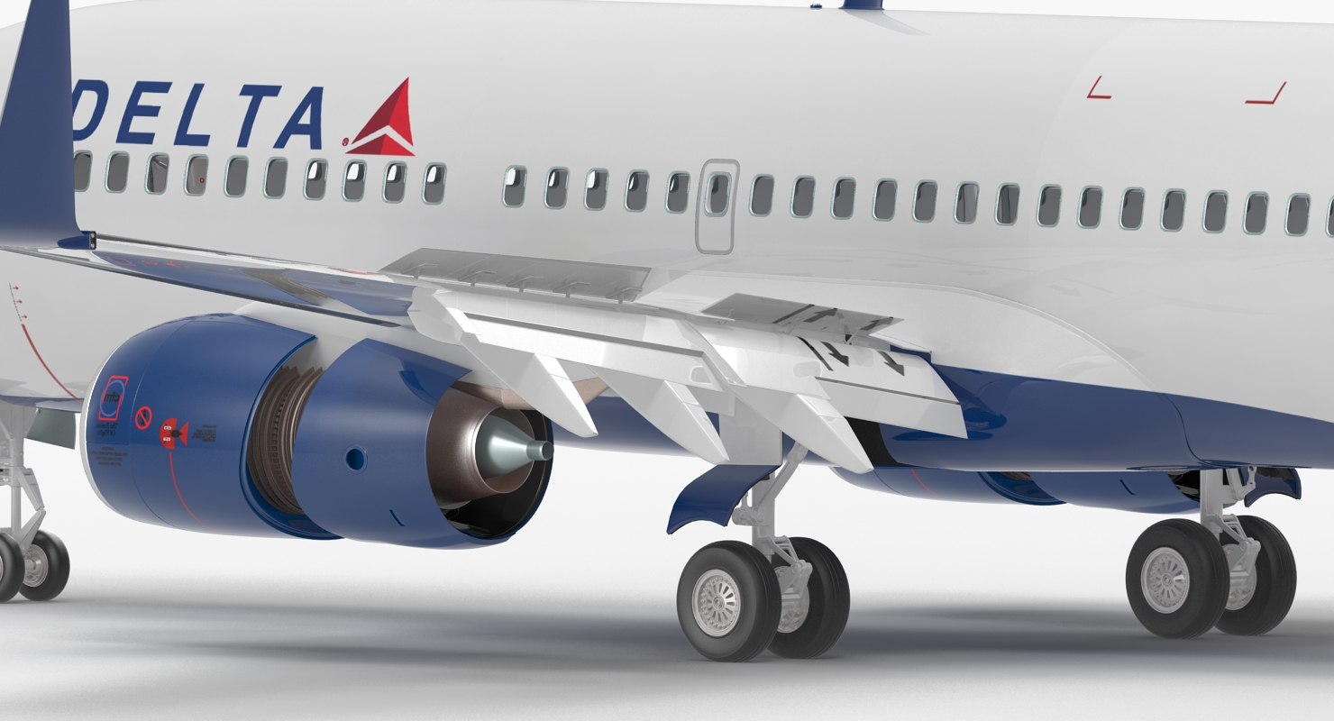 3D model Boeing 737 700 Delta Air Lines
