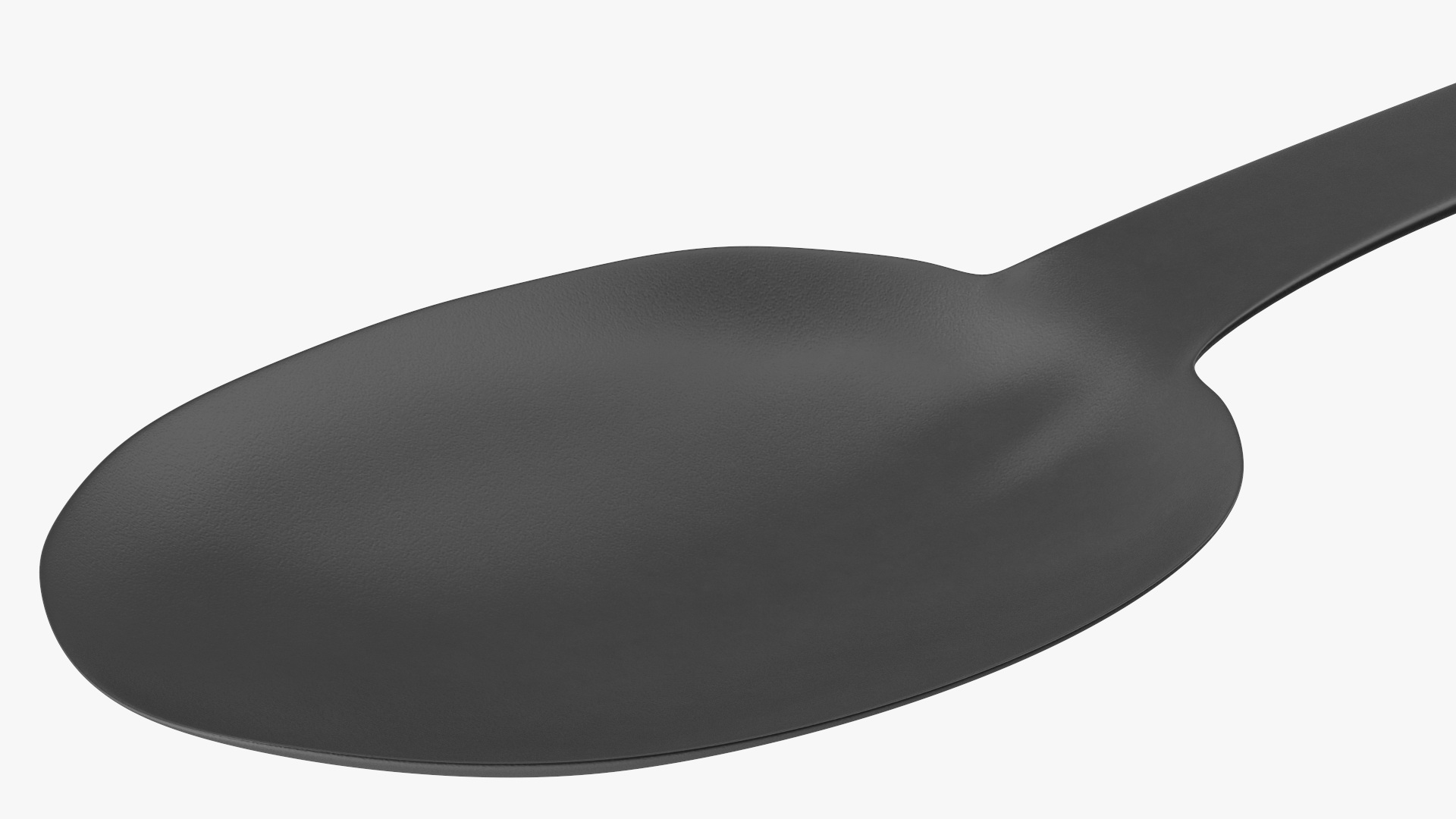 3D Black Big Plastic Spoon model