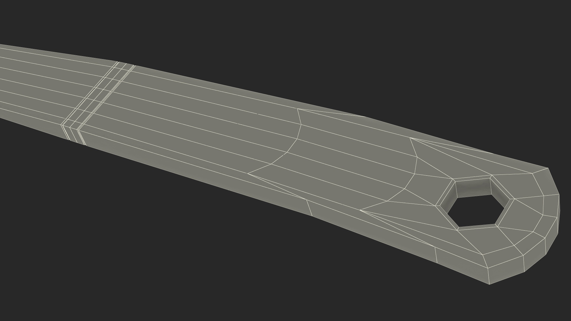 3D Black Big Plastic Spoon model