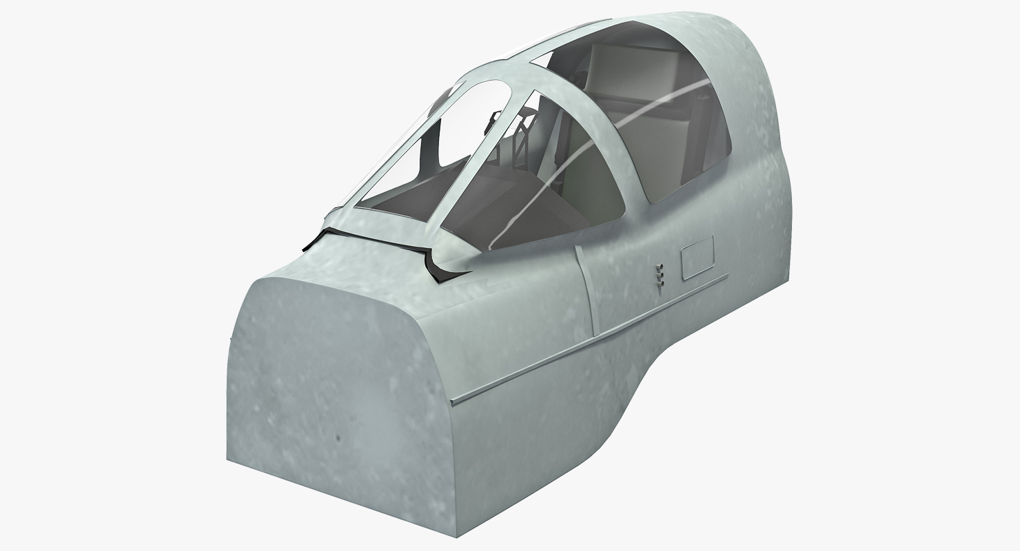 3D model Attack Plane Cockpit