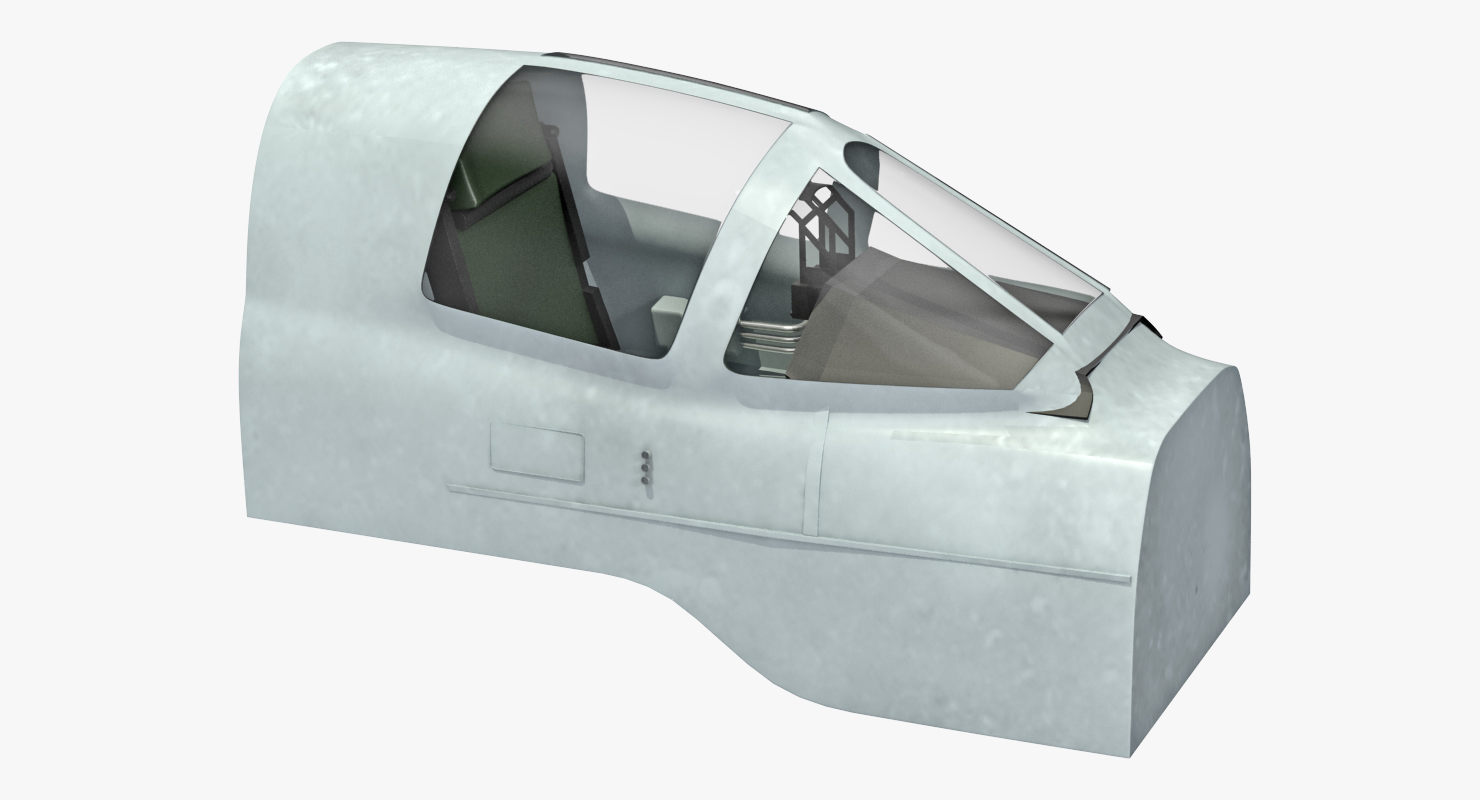 3D model Attack Plane Cockpit