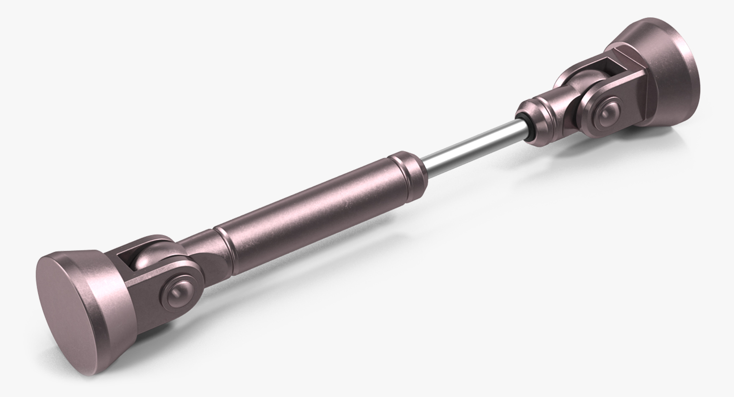 Anodized Hydraulic Cylinders Set 3D