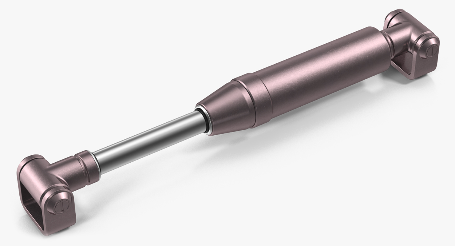 Anodized Hydraulic Cylinders Set 3D
