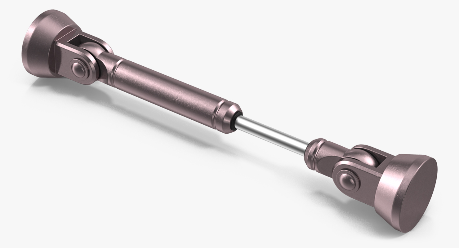 Anodized Hydraulic Cylinders Set 3D