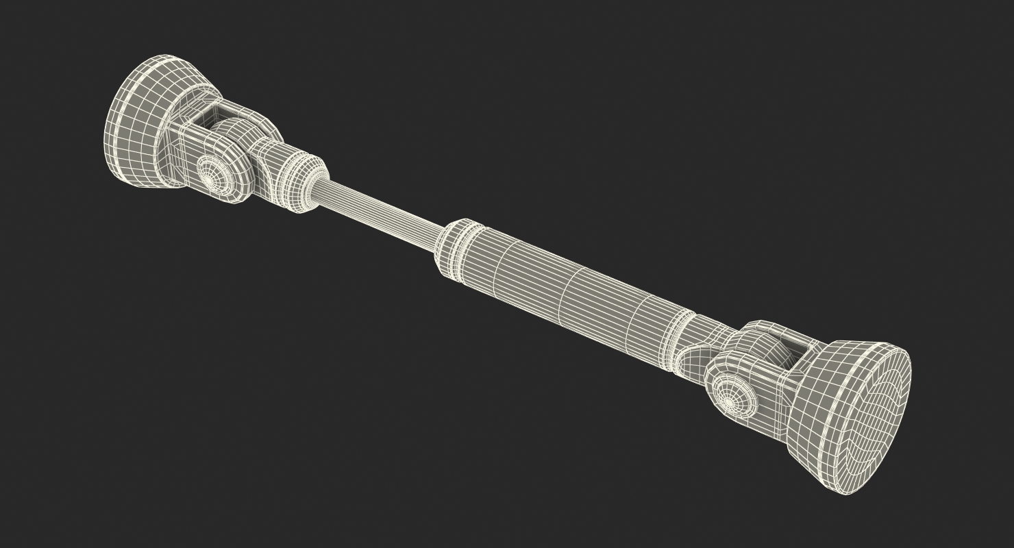 Anodized Hydraulic Cylinders Set 3D