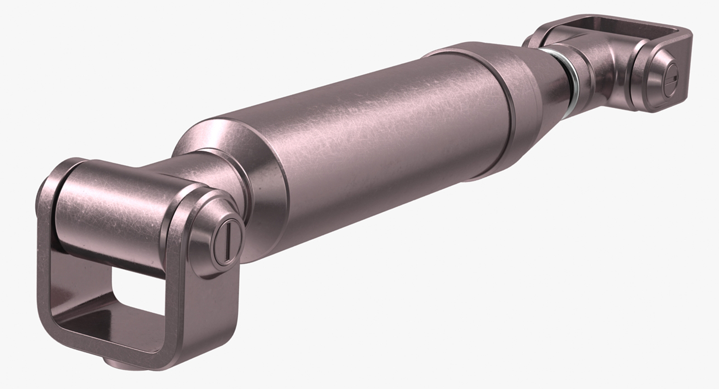 Anodized Hydraulic Cylinders Set 3D