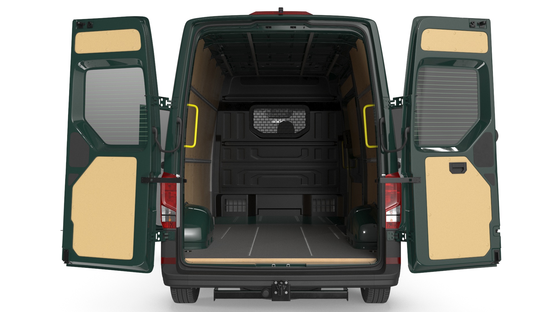 Volkswagen Crafter Van 2024 Green Color 3D model