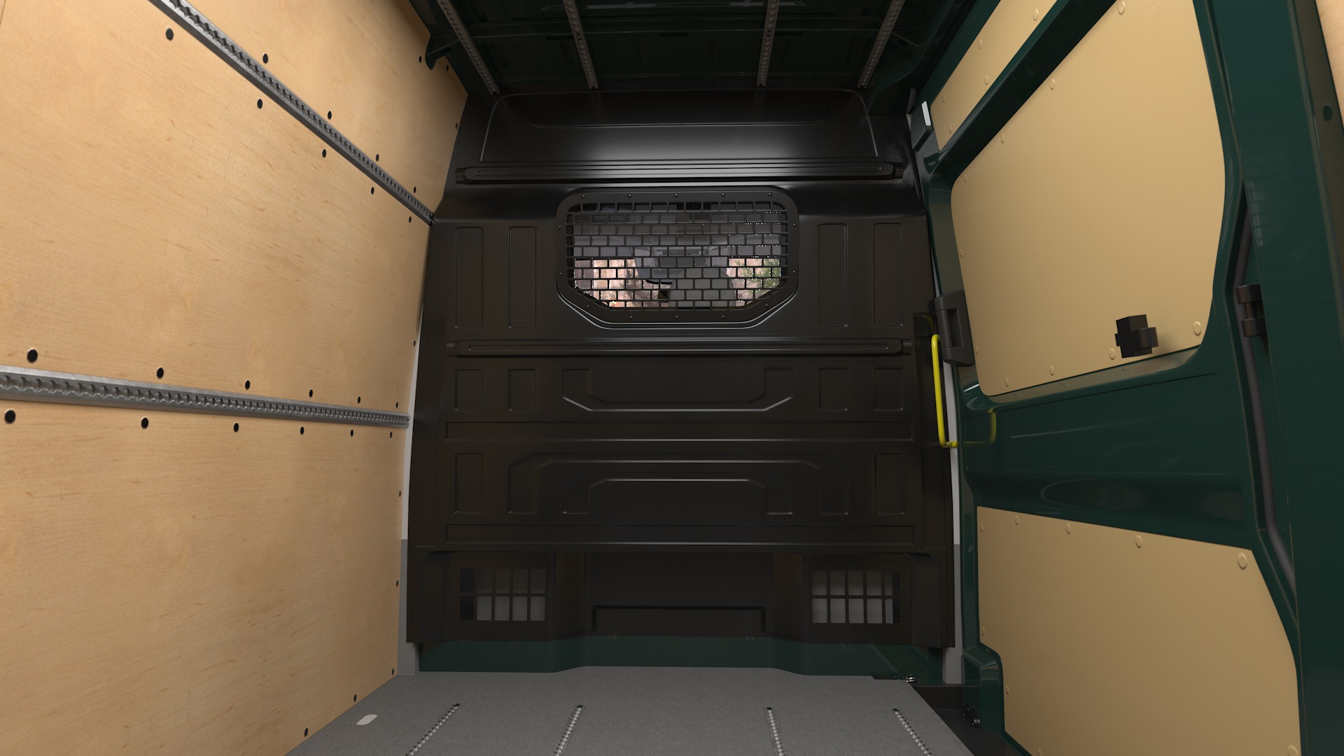 Volkswagen Crafter Van 2024 Green Color 3D model