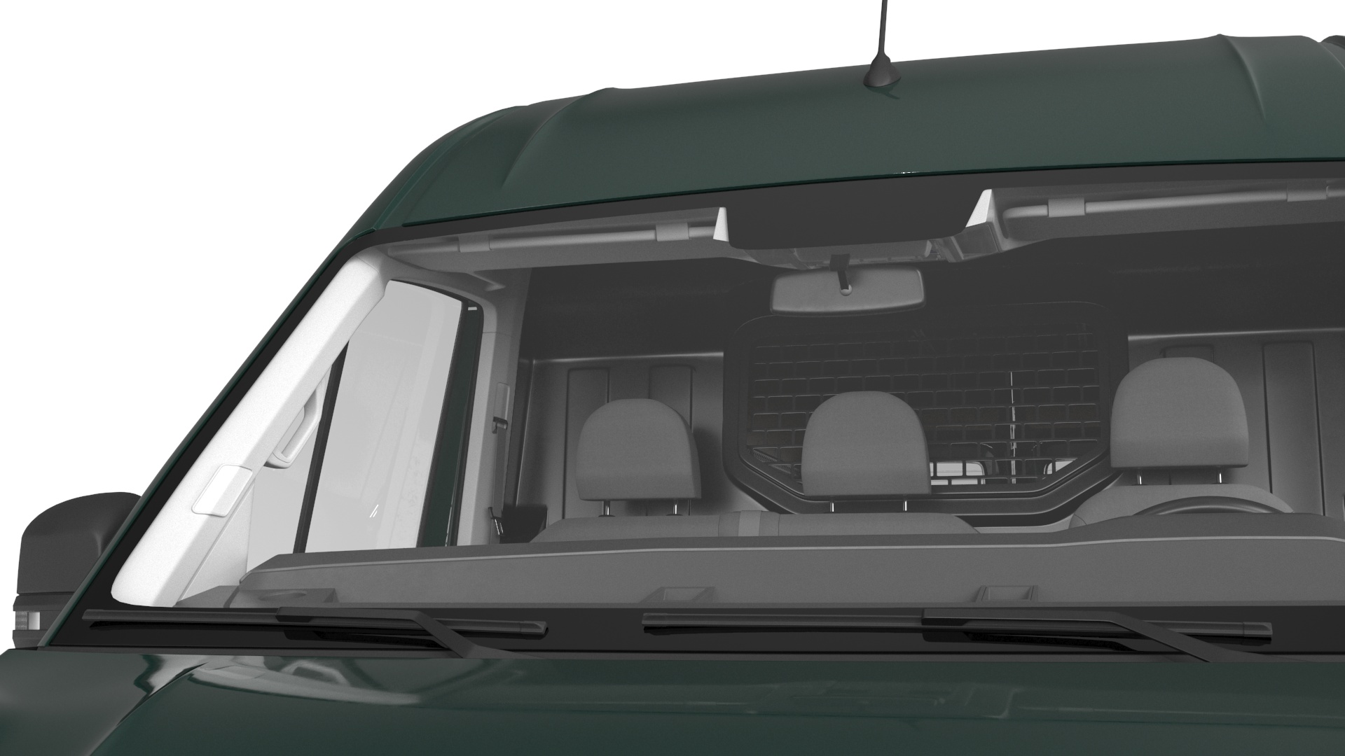 Volkswagen Crafter Van 2024 Green Color 3D model