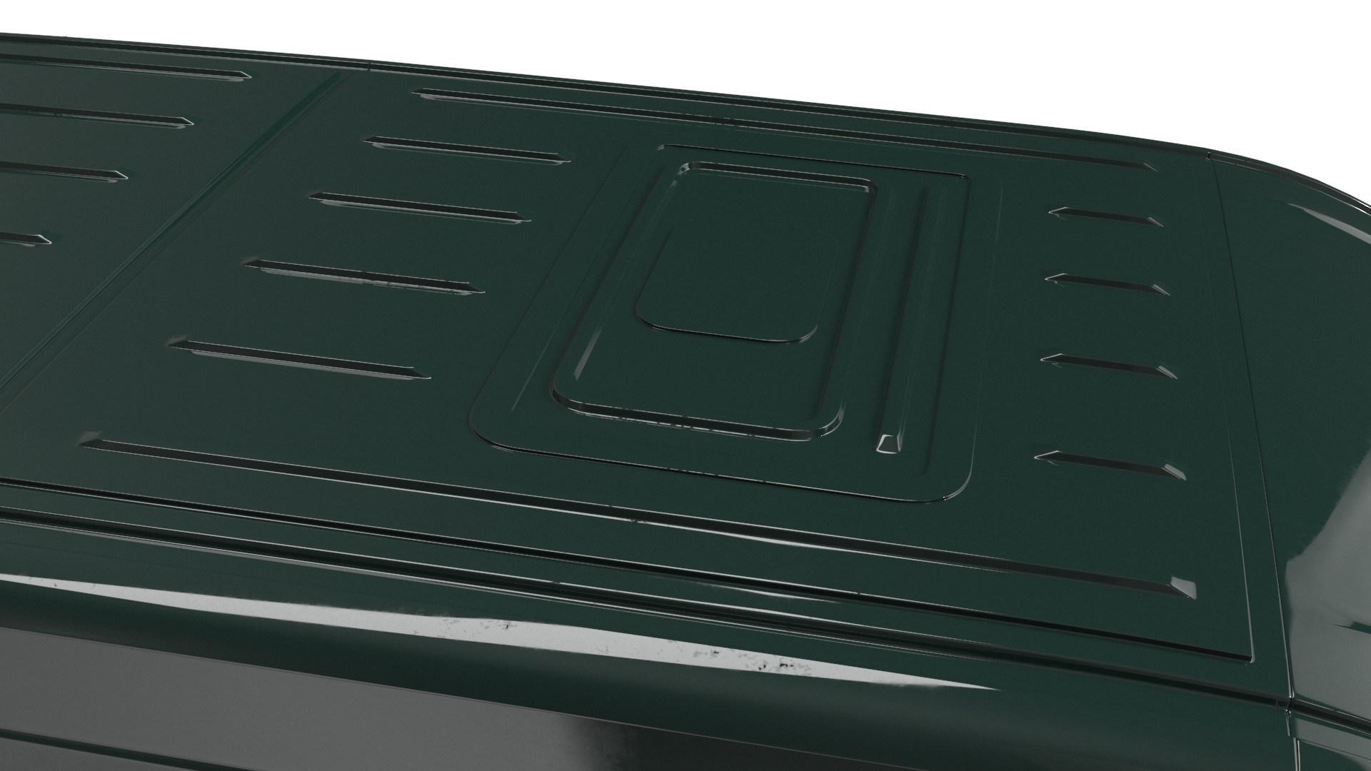 Volkswagen Crafter Van 2024 Green Color 3D model